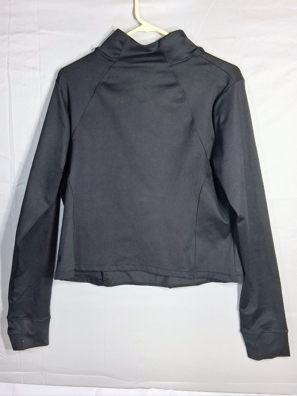 Women's NWT XXL All In Motion Thumb Hole 1/2 Zip Black Zip Pockets Sweatshirt - Picture 6 of 9